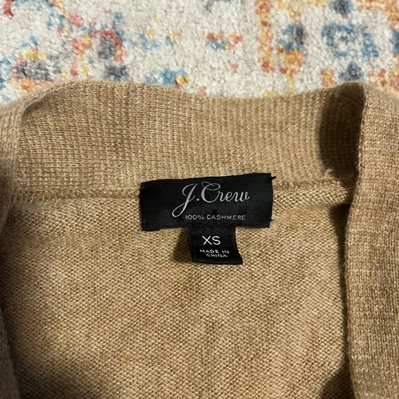 Jcrew 100% cashmere camel cardigan - Picture 2 of 6